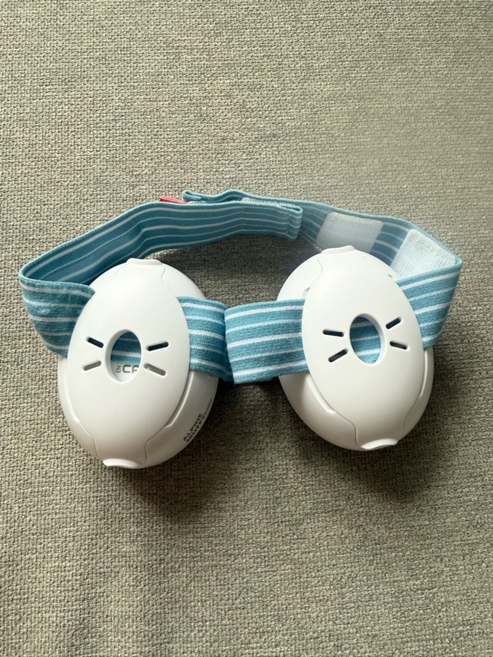 Alpine Baby Muffy Hearing Protectors Earmuffs in Light Gray and Blue